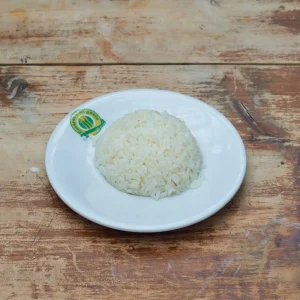 Arroz blanco preparado, en porciones.